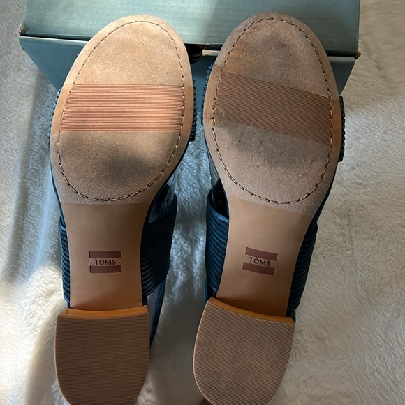 TOMS shoes poppy heels in size 8.5 39 - Picture 7 of 7